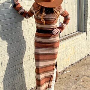 Lucca Couture Sweater Skirt Set